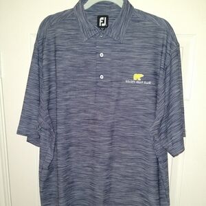 Footjoy FJ Short Sleeve Polo Golf Shirt Men's sz Large Golden Bear Club Logo